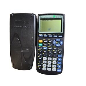 Texas Instruments TI-83 Plus Graphing Calculator Handheld With Cover Tested